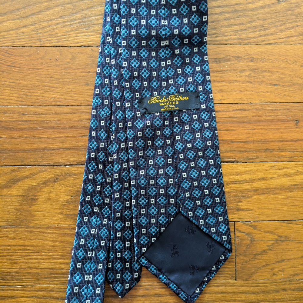 Brooks Brothers Blue Geometric Men's Tie